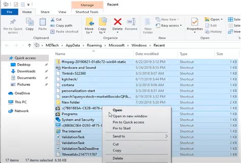 Remove list of recent files () .